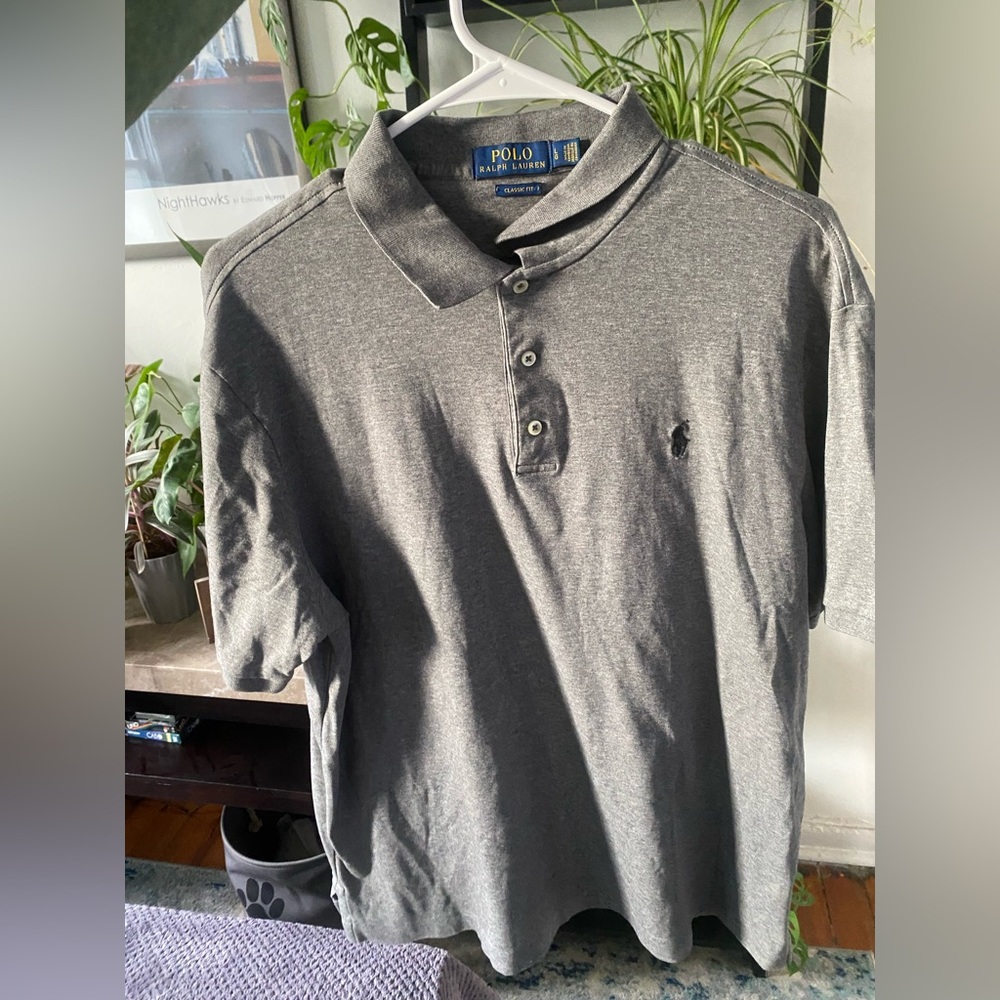 Gray Ralph Lauren Polo Shirt